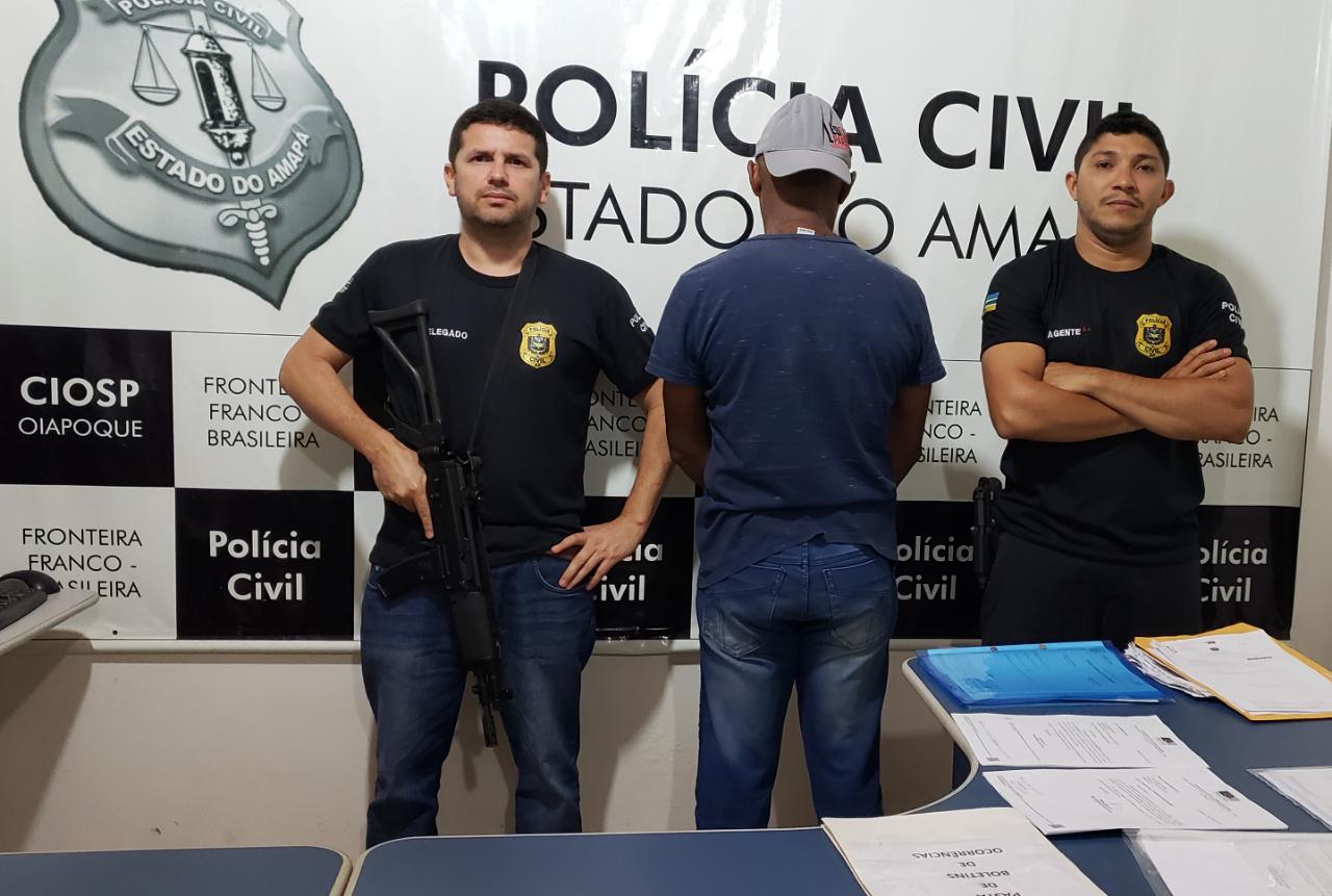 POLÍCIA CIVIL PRENDE HOMEM ACUSADO POR ESTUPRO DE VULNERÁVEL EM OIAPOQUE